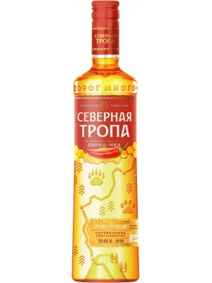 Настойка КВКЗ, Северная тропа Перец и Мед, настойка горькая 0.5 л