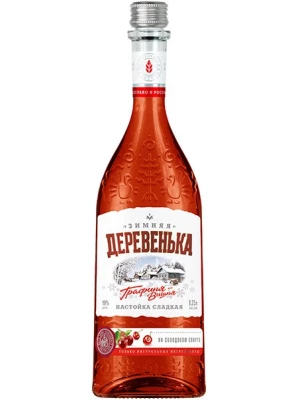 Настойка Зимняя деревенька Графиня Вишня, настойка сладкая 0.25 л