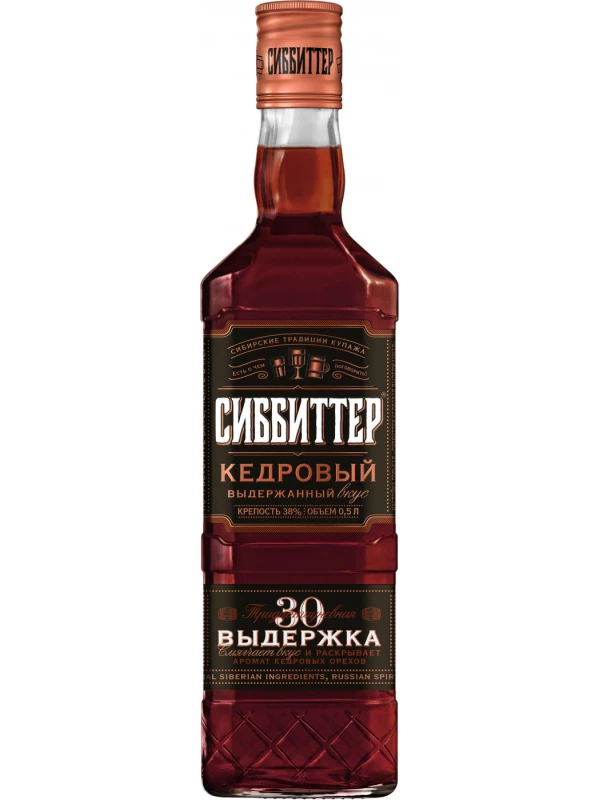 Сиббиттер Сибирский Специалитет, Кедровая выдержанная, настойка горькая