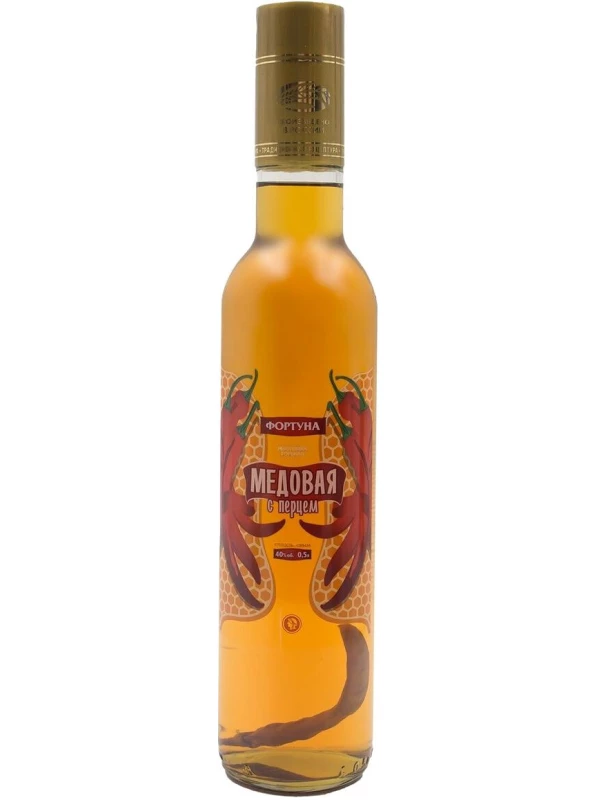 Фортуна, Медовая с перцем, настойка горькая