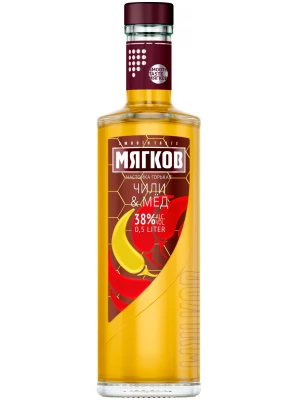 Настойка Мягков Чили & Мед, настойка горькая 0.5 л