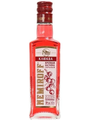 Настойка Немирофф Клюква Крепкая, настойка горькая 0.1 л