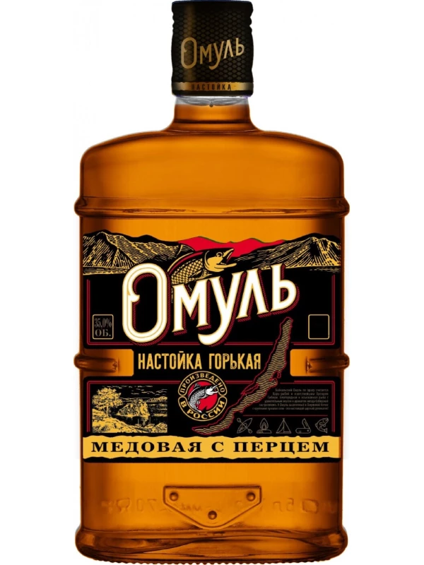 АПК, Омуль Медовая с перцем, настойка горькая