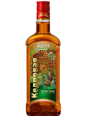 Настойка Зеленая Линия Кедровая, настойка горькая 0.5 л