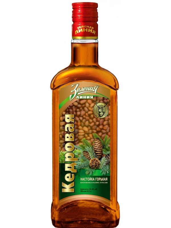 Зеленая Линия Кедровая, настойка горькая