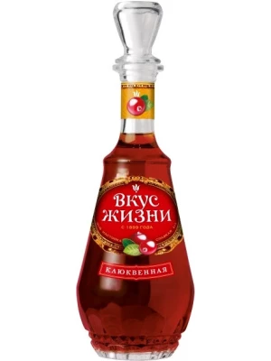 Настойка Вкус жизни Клюквенная, Настойка сладкая 0.5 л