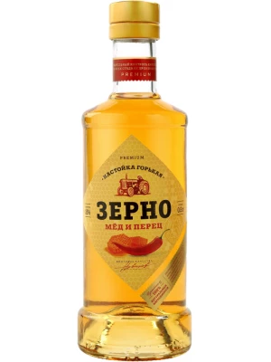 Настойка Зерно Мед и Перец, Настойка горькая 0.5 л