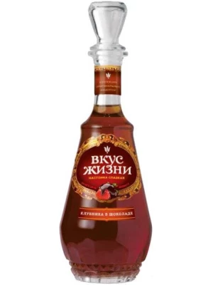 Настойка Вкус жизни Клубника в шоколаде, настойка сладкая 0.5 л