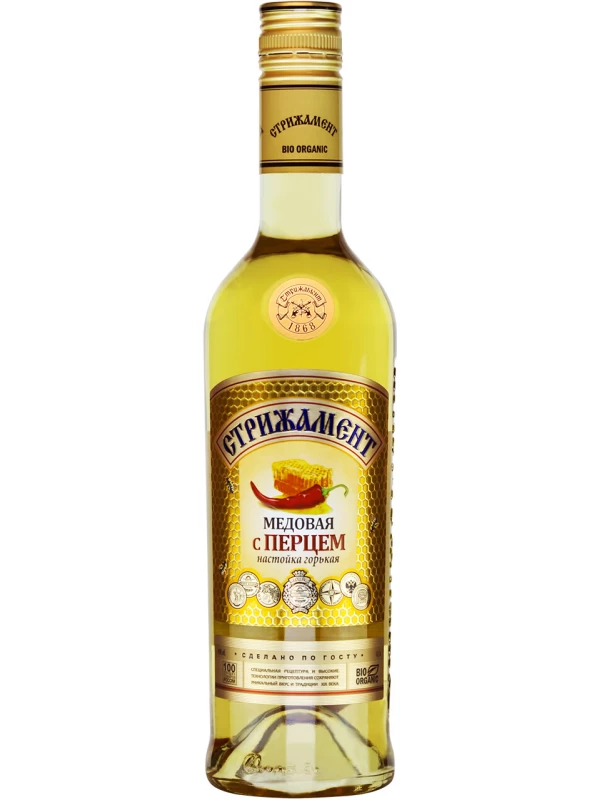 Стрижамент Медовая с перцем, настойка горькая