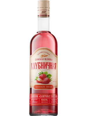 Настойка Дамская Шляпка Клубничная, настойка сладкая 0.5 л