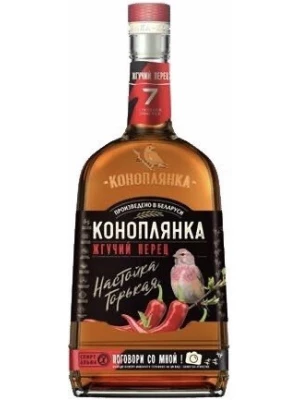 Настойка Коноплянка Жгучий Перец, настойка горькая 0.25 л