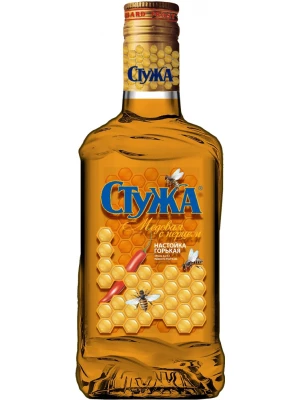 Настойка Альфа Люкс, Стужа Медовая с перцем, настойка горькая 0.25 л