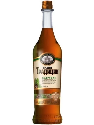 Настойка Наши Традиции Кедровая, настойка горькая 0.25 л