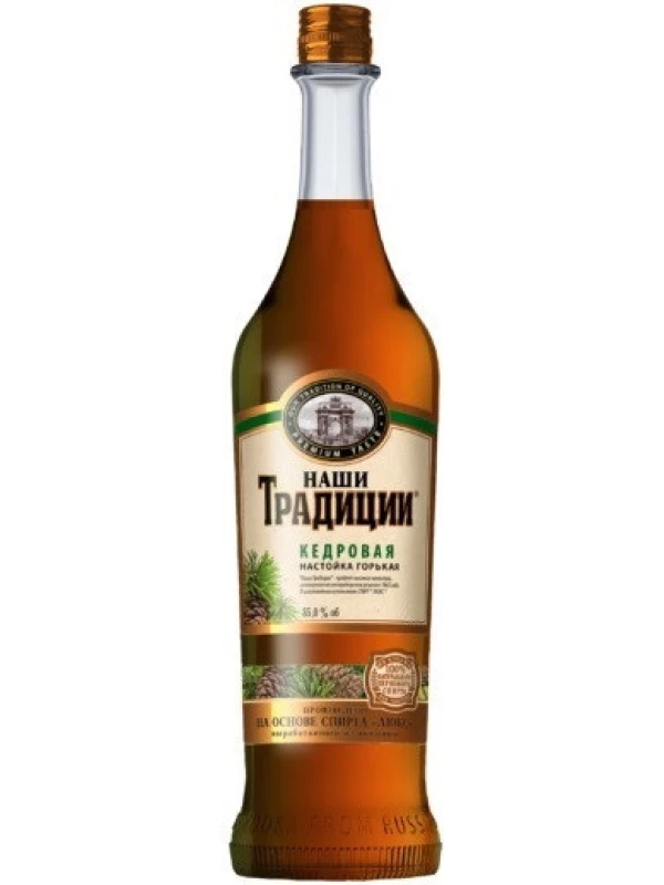 Наши Традиции Кедровая, настойка горькая