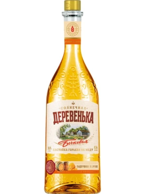 Настойка Солнечная деревенька Бочковая, настойка горькая на меду 0.5 л
