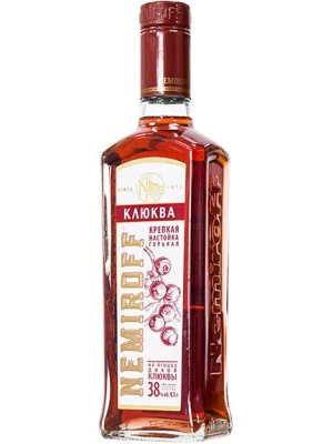 Настойка Немирофф Клюква Крепкая, настойка горькая 0.5 л