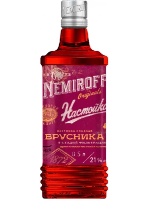 Настойка Немирофф Брусника, настойка сладкая 0.5 л