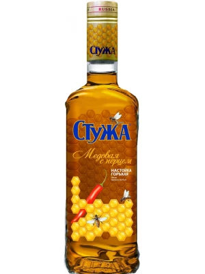 Настойка АПК, Стужа Медовая с перцем, настойка горькая 0.375 л