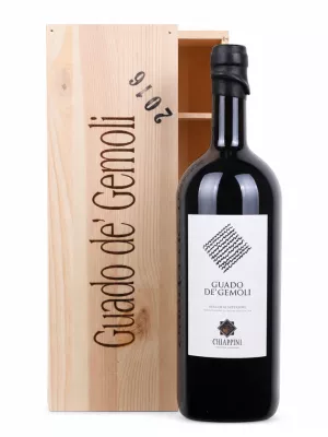 Вино Chiappini, Guado de' Gemoli Bolgheri Superiore DOC, wooden box 2022, 1.5 л
