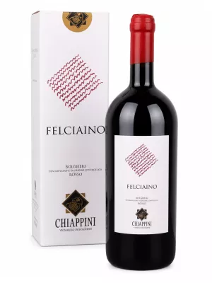 Вино Chiappini, Felciaino Bolgheri Rosso DOC, gift box 2022, 1.5 л