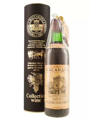 Кагор Массандра, Коллекционное вино Кагор Южнобережный, в тубе 2000 0.75 л
