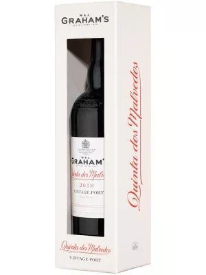 Портвейн Graham's, Quinta dos Malvedos Vintage Port, gift box 2018 0.75 л