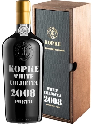 Портвейн Kopke, Colheita White Porto, wooden box 2008 0.75 л