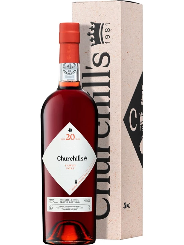 Churchill's, Tawny Port 20 Years Old, New Year's white, gift box