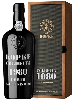 Портвейн Kopke, Colheita 1980 Porto, wooden box 1980 0.75 л