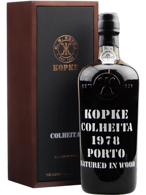 Портвейн Kopke, Colheita 1978 Porto, wooden box 1978 0.75 л