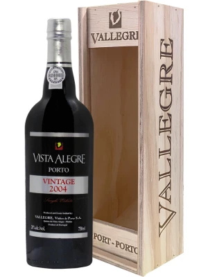 Портвейн Vista Alegre Vintage Port, wooden box 2004 0.75 л