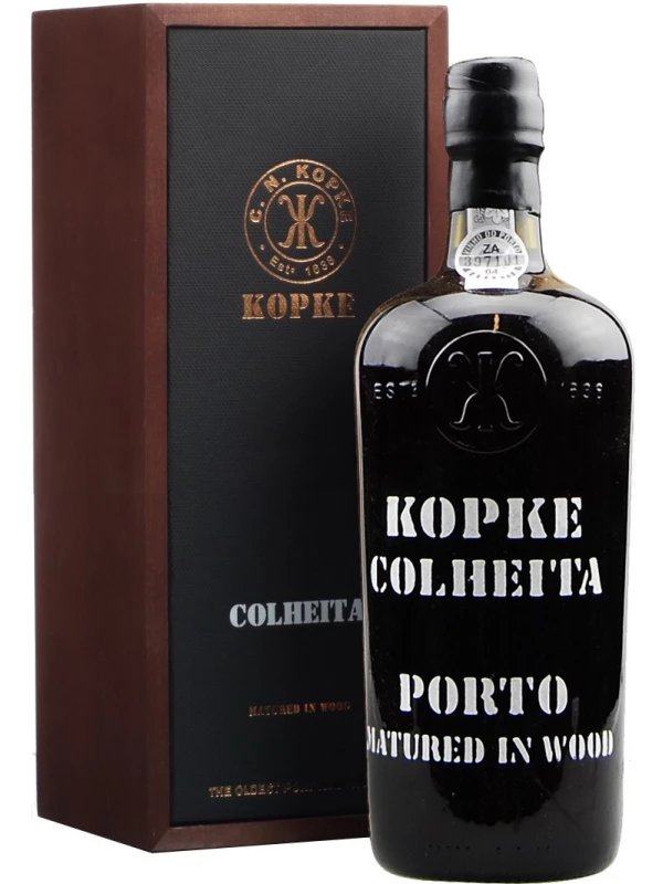 Kopke, Colheita 1985 Porto, wooden box