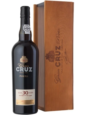 Портвейн Porto Gran Cruz 30 Years Old, wooden box 0.75 л