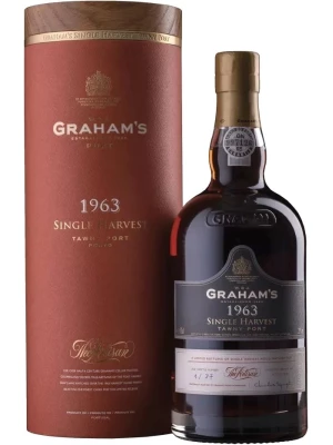 Портвейн Graham's, Single Harvest Tawny Port gift tube 1963 0.75 л