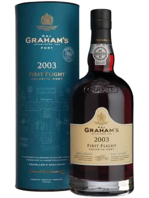Портвейн Graham's, First Flight Colheita Port, gift tube 2003 0.75 л