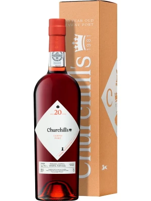 Портвейн Churchill's, Tawny Port 20 Years Old, New Year's, gift box 0.75 л