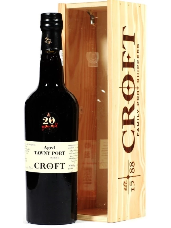 Croft, Tawny Port 20 Years Old, wooden box
