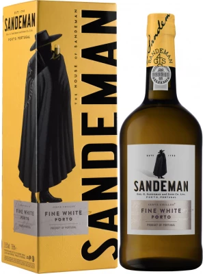Портвейн Sandeman, Fine White Porto, Douro DOP, gift box 0.75 л