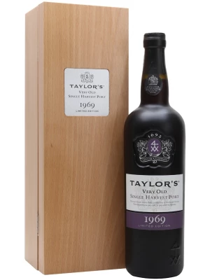 Портвейн Taylor's, Very Old Single Harvest Port wooden box 1969 0.75 л