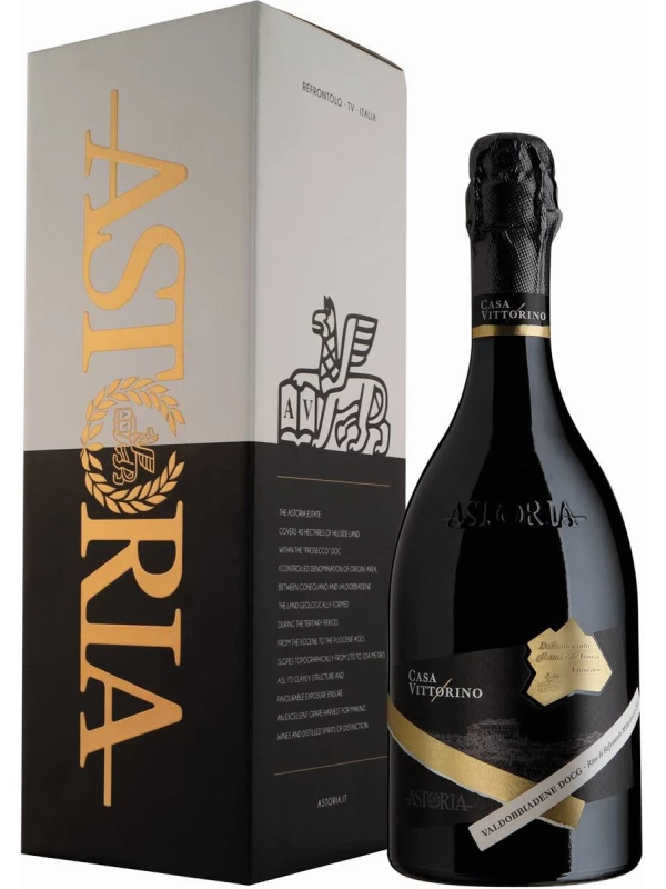 Astoria, Casa Vittorino Valdobbiadene Prosecco Superiore DOCG Millesimato Brut, gift box