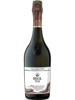Просекко Bisol, Molera Valdobbiadene Prosecco Superiore DOCG Extra Dry 2019 0.75 л