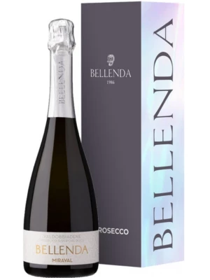 Просекко Bellenda, Miraval, Conegliano Valdobbiadene DOCG Prosecco Superiore, gift box 2024 0.75 л