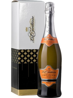 Просекко Le Contesse, Prosecco Brut, Treviso DOC, gift box 0.75 л