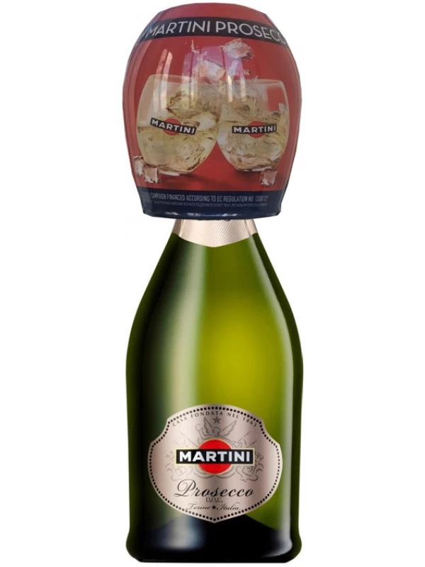 Martini Prosecco DOC, with glass