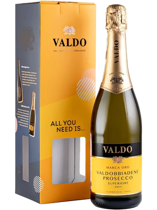Valdo, Marca Oro, Prosecco di Valdobbiadene Superiore DOCG, gift box
