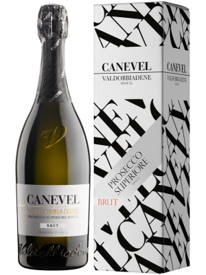 Просекко Canevel, Prosecco Valdobbiadene Superiore DOCG Brut Setage, gift box 2022 0.75 л