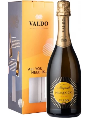 Просекко Valdo, Cuvee i Magredi Prosecco DOC Extra Dry, gift box 2022 0.75 л