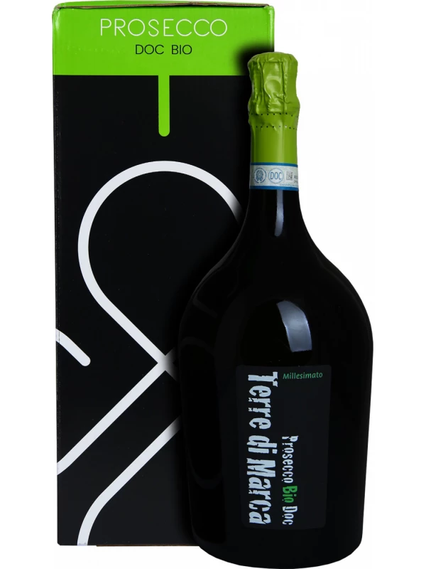 Terre di Marca Millesimato Extra Dry Prosecco Bio, Treviso DOC, gift box