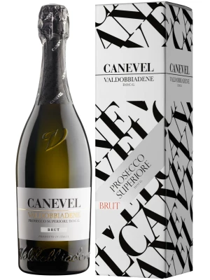 Просекко Canevel, Prosecco Valdobbiadene Superiore DOCG Brut, gift box 0.75 л
