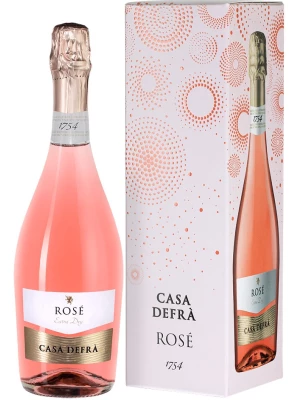 Просекко Casa Defra, Prosecco DOC Rose, gift box 0.75 л